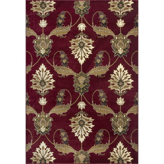 9' x 13'  Polypropylene Red Area Rug