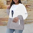 thumbnail image 2 of Breezora Breathable Hooded Windbreaker with Button Front Thin Outdoor Sun Protection Jacket for Fishing and Casual Wear XL Size Grey, 2 of 4