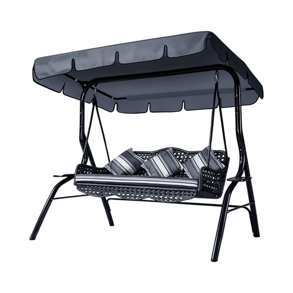 MKHSQHDG Today's Deals Outdoor Porch Swing with Adjustable Ceiling Outdoor Terrace Gliding Swing Without Heavy Bracket Suitable for Terrace Backyard Garden