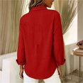 thumbnail image 4 of Enjoytime Plaid Blouses for Women Long Sleeve Collared Button Down Shirts Business Casual Work Tops Fall Fashion Clothes, 4 of 6