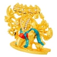 thumbnail image 3 of Panchmukhi Hanuman Idol 5 Faced Bajrang Bali Murti (B-181) Color Metal Statue for Home Décor Car Dashboard Mandir Showpiece, 3 of 5