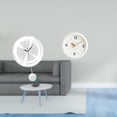 thumbnail image 2 of Reloj de adorno acrílico con números arábigos, moderno y decorativo para colgar en la cocina, el estudio, la casa de campo, la oficina o la ha, 2 of 8