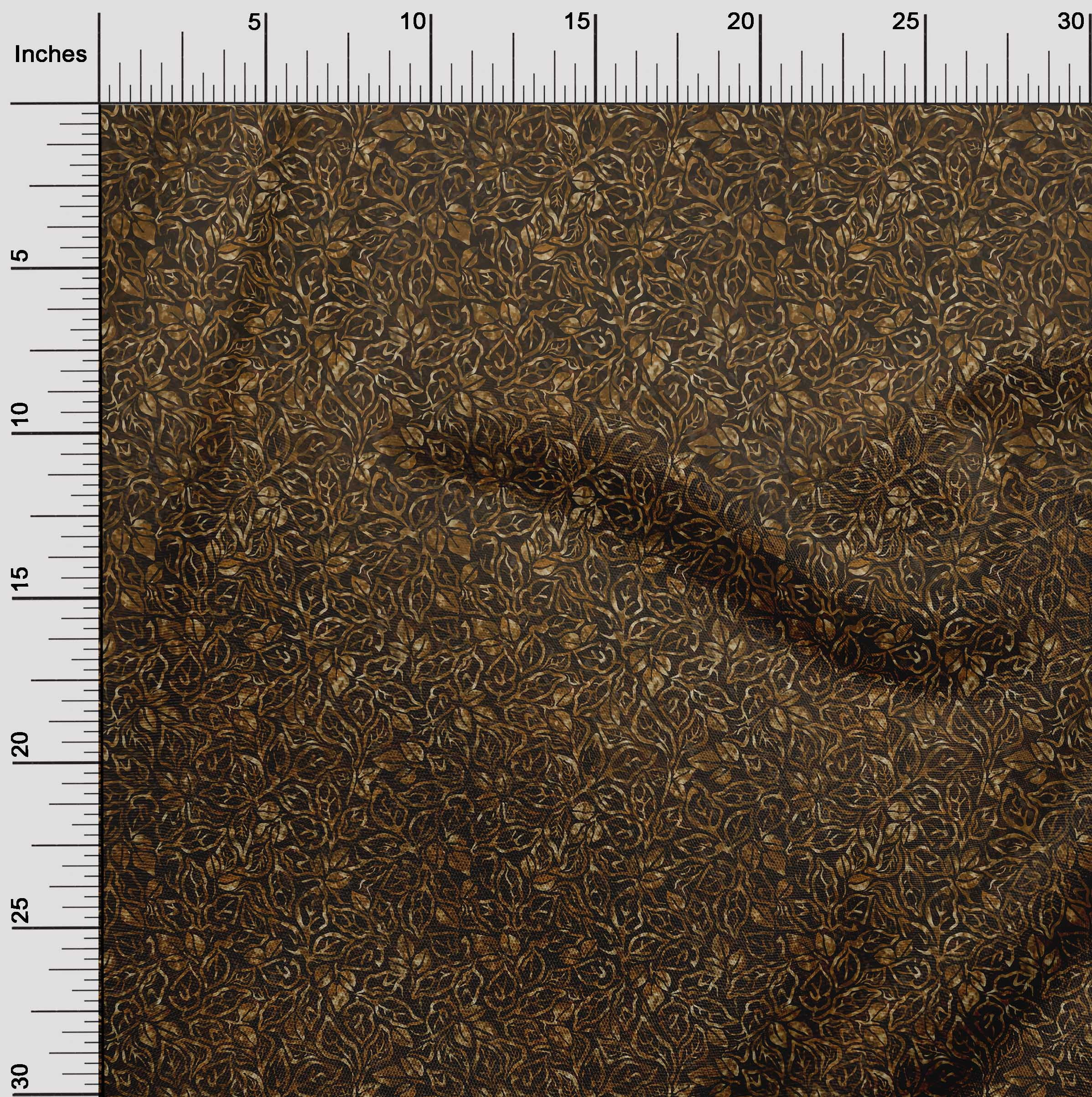 oneOone Viscose Jersey Dark Brown Fabric Aian Batik Diy Clothing Quilting Fabric Print Fabric By Yard 60 Inch Wide