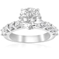 thumbnail image 1 of 3 carat  Diamond Engagement Half Eternity Ring 14K White Gold, 1 of 3