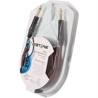 Standard Fabric Guitar Cable - Black & White - 6 ft.