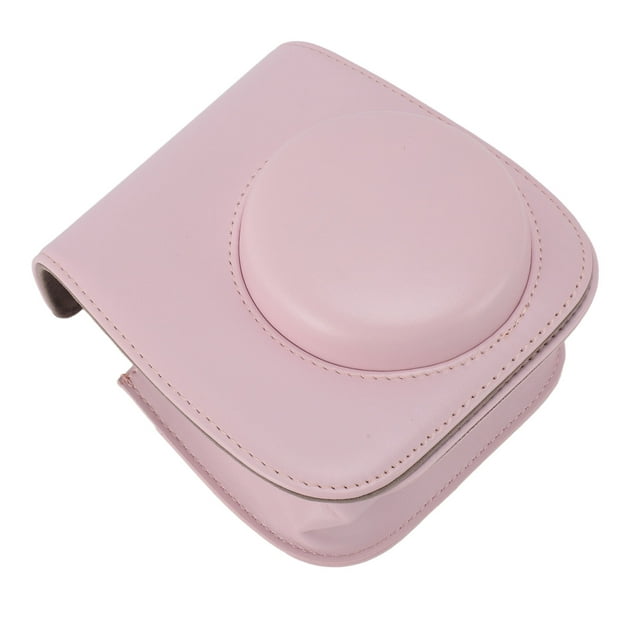 PU Leather Camera Case Instant Camera Protective Case with Photo Frames Album Shoulder Strap Selfie Mirror Filters Stickers PU Leather Camera Bag for Mini12
