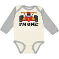 thumbnail image 3 of Inktastic Race Car 1st Birthday Boys Long Sleeve Baby Bodysuit, 3 of 5