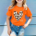 thumbnail image 2 of ibiyuan Girls Tshirts Crewneck Casual Short Sleeve Shirts for Girls Graphic Print Basic Tee Casual Family Vacation Trip Tee, 2 of 4