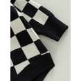 thumbnail image 6 of Bagilaanoe Newborn Baby Girl Boy Knitted Rompers Sweater Plaid Print Long Sleeve Bodysuits 3M 6M 9M 12M 18M Infant Casual One Piece Short Jumpsuit, 6 of 9