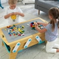 thumbnail image 6 of KidKraft Building Bricks Play N Store Wooden Table, Kids Activity Table, Natural, for Ages 3+ Years, 6 of 8