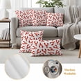 thumbnail image 6 of Red Lobster Outdoor Waterproof Pillow Covers, Summer Ocean Animal Minimalist Art Decorative Rectangle Throw Pillowcase Sofa Cushion Sham for Patio/Couch/Chair, 20"x12" 2 Pack, 6 of 8