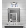 thumbnail image 3 of 516-2W-SN-G559-5BL Innovations Lighting Bridal Veil - 2 Light Bath Vanity-10 Inch Tall and 15 Inch Wide-Satin Nickel Finish-Princess Blue Glass Color, 3 of 3