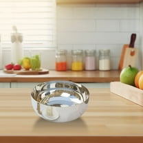 Stainless Steel Mixing Bowl-12.6" Extra Large Flat Bottom Kneading Basin 32x32x6cm Thickened for Baking,Dough Mixing & Washing Vegetables Dishwasher Safe