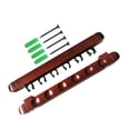 thumbnail image 2 of koolsoo Porte-Queue Supports Muraux de Queue de Billard 6 Pinces de Queue Accessoire avec Vis pour Ou Maison Rouge, 2 of 9