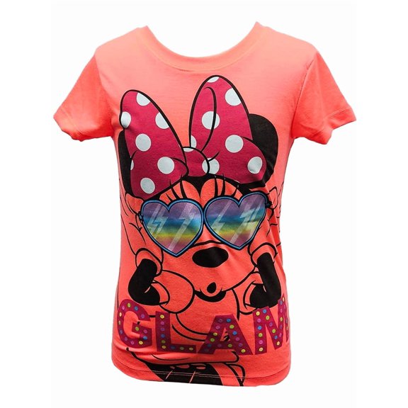 Disney Minnie Neon Youth Fashion Tee, (Girls) XS-L