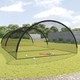 thumbnail image 1 of vidaXL Baseball Batting Cage Net Black 900x400x250 cm Polyester, 1 of 5