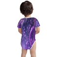 thumbnail image 3 of Yiaed Purple Bubble Abstract Art Print Infant Climbing Short Sleeve Onesie One-Piece Baby Bodysuit Clothes 0-12 Months -18 Months, 3 of 6