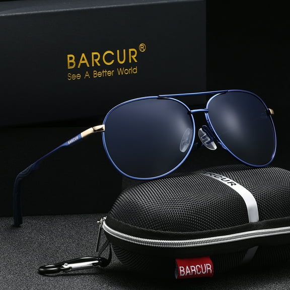 BARCUR Design Sunglasses Women Polarized Gradient Lens Sun Glasses for Men Pilot Eyewear Accessory Gafas Oculos De Sol