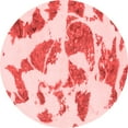 thumbnail image 1 of Ahgly Company Machine Washable Indoor Round Abstract Red Modern Area Rugs, 5' Round, 1 of 4