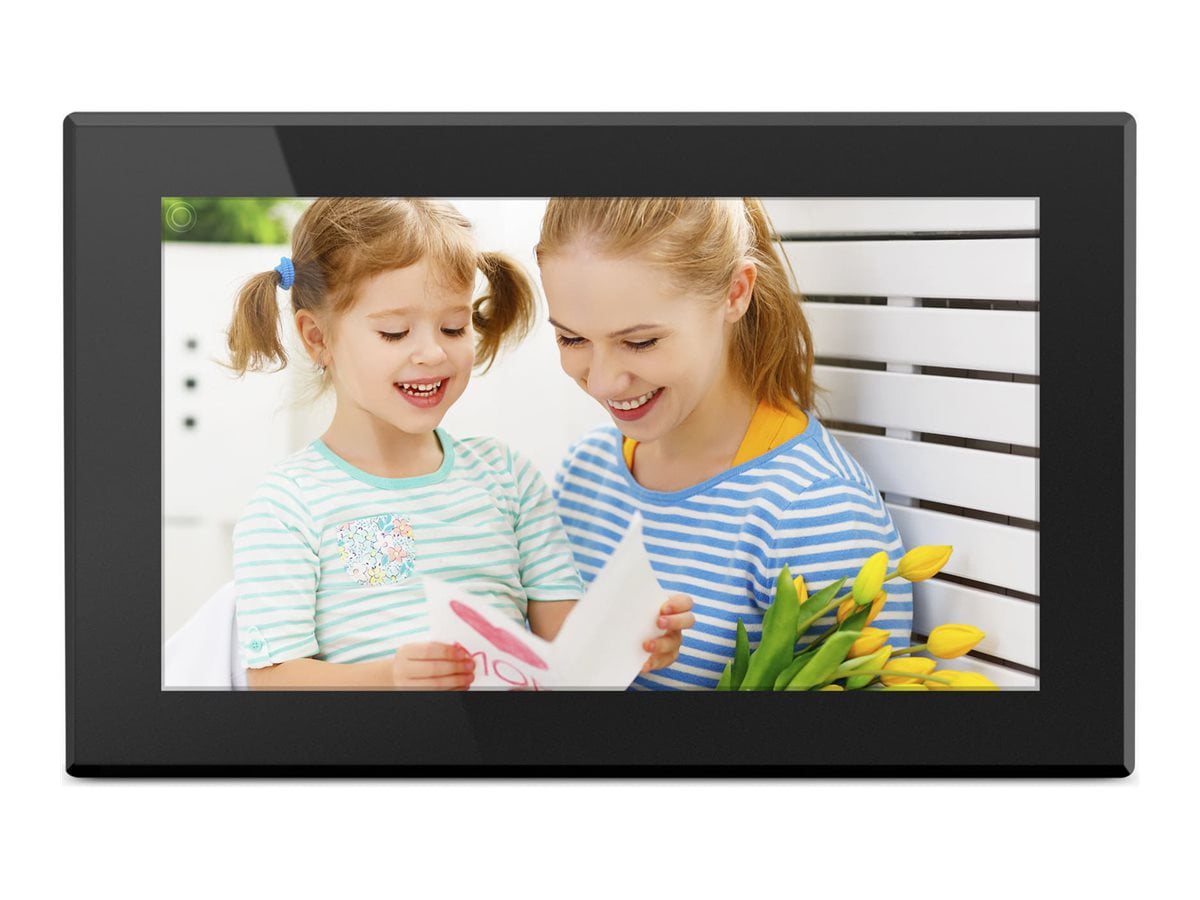 Cadre photo numérique Wi-Fi Aluratek 15" avec écran tactile LCD IPS et mémoire intégrée de 16 Go