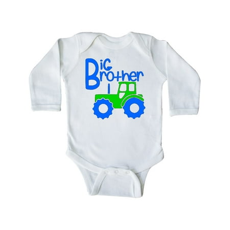 

Inktastic Big Brother Tractor Gift Baby Boy Long Sleeve Bodysuit