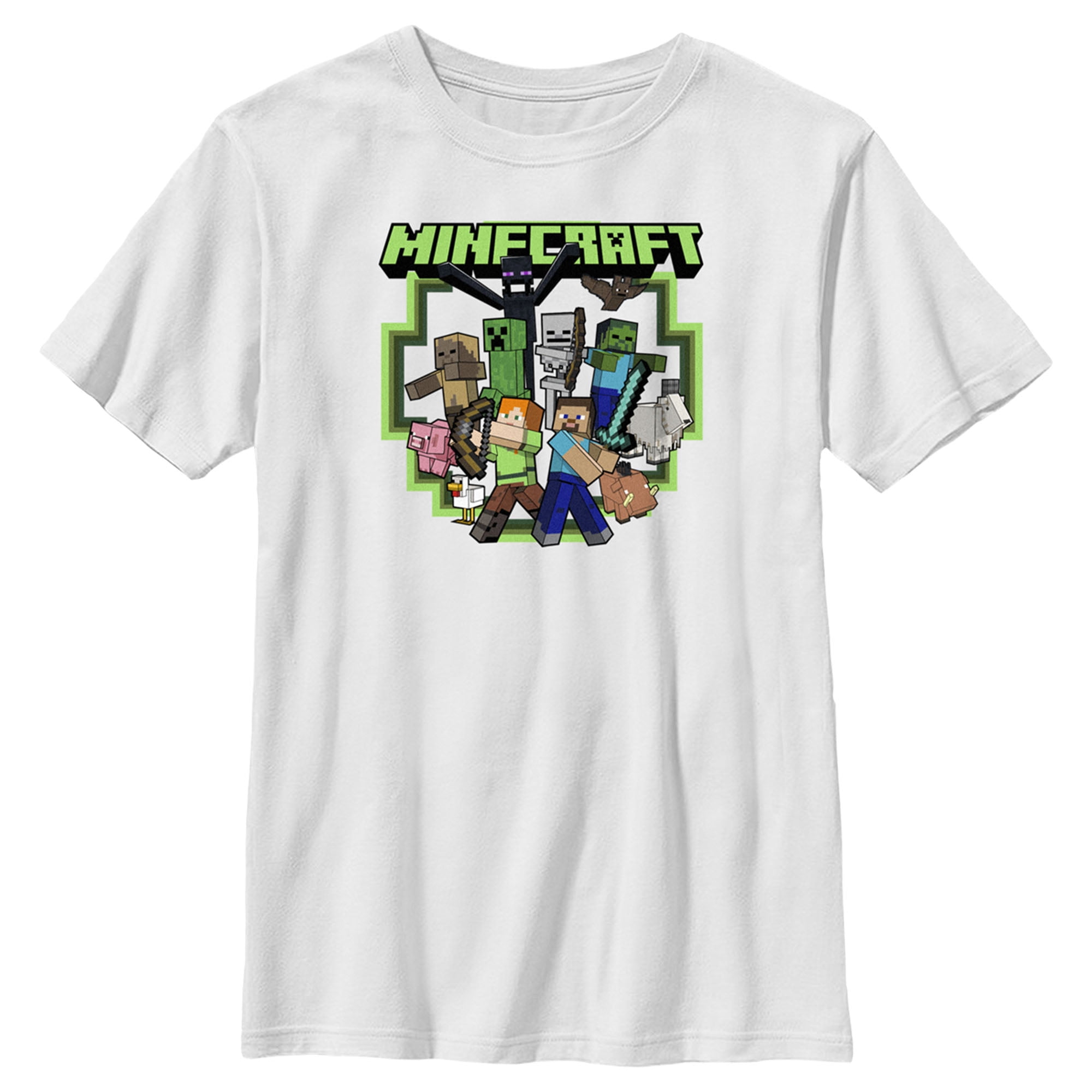 Minecraft steve t shirt hotsell