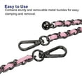 thumbnail image 4 of Purse Chain Strap, 47 Inch Iron Strap Adjustable Handbag Chains Shoulder Cross Body Replacement Pink/Black Tone, 4 of 5