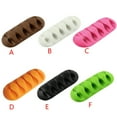 thumbnail image 4 of braveheart Silicone Cable Winder Desktop Management Clip Cable Holders Cable Organizer Good orange 1Set, 4 of 6