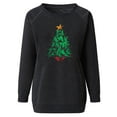 thumbnail image 4 of Aloohaidyvio Christmas Tops,Womens Long-Sleeved Printed Christmas Hoodie Crew-Neck Pullover Top, 4 of 4