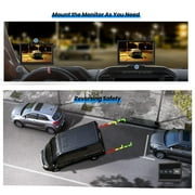 Auto-Vox Wireless Backup Camera Solar Charging, Travel Trailer Reverse Camera IP69K, Wireless Solar Rear View Highway Observations Camera System for Truck, Camper Vans
