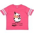 thumbnail image 3 of Inktastic Sorry, I'm a Bit Moody Today Cute Cow Pun Boys or Girls Toddler T-Shirt, 3 of 5