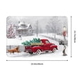 thumbnail image 3 of Winter Red Truck Dog Door Mats Christmas Tree Bath Mat Floor Mat Indoor Outdoor Doormat Non Slip Welcome Mats 23.6 x 15.7 inch, 3 of 8