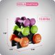 thumbnail image 3 of Set de Mancuernas HolaHatha 5.5 kg con Neopreno y Soporte Multicolor, 3 of 9
