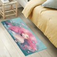 thumbnail image 5 of Coolnut Mermaid Kitchen Mat Soft and Absorbent Bath Mats for Bathroom Non Slip Quick Dry Shaggy Bath Carpet Machine Wash for Kitchen Bathroom Shower 39x20 in Home Decor, 5 of 7
