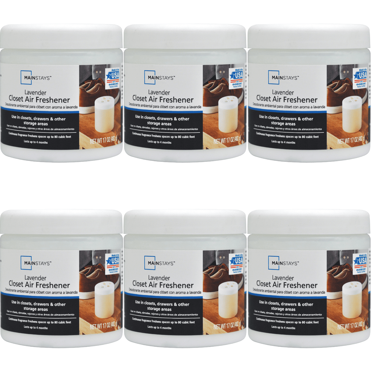 Mainstays Closet Air Freshener and Odor Eliminator, Lavender Scented