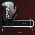 thumbnail image 2 of Gants d'Entraînement de Boxe Muay Thai Sac de Frappe 10oz_noir, 2 of 9