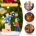 thumbnail image 4 of Resina Navidad muñeca escultura arte manualidades DIY nieve pueblo estatuilla jardín decoración, 4 of 9