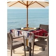 thumbnail image 3 of Outdoor Tablecloths with Umbrella Hole & Zipper, Independence Day 60x60 Inch Square Tablecloths, Country Retro Truck Sunflowers Star Wood Waterproof Table Cloth, Patio/Pool/Picnic Table Covers, 3 of 8