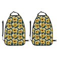 thumbnail image 2 of Kdxio Sunflowers Print 2 Pack Car Kick Mat Seat Cover Back Protector Mat with Pockets for Organizer Backseat Protector and Storage Anti Kick Pad for Vehicles, 2 of 9