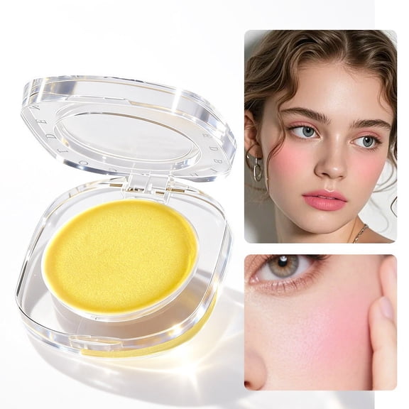 Gold Dewdrop Blush Cream, Long-lasting Natural Gradient Cheek Color, Buildable Satin Finish, Water-based Formula for All Skin Tones, Lightweight & Blendable Makeup