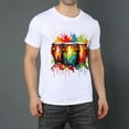 thumbnail image 2 of Summer Short Sleeve Tops Crew Neck Shirts for Men Painting (14)Plus Size Tee Shirts XS-5XL, 2 of 5