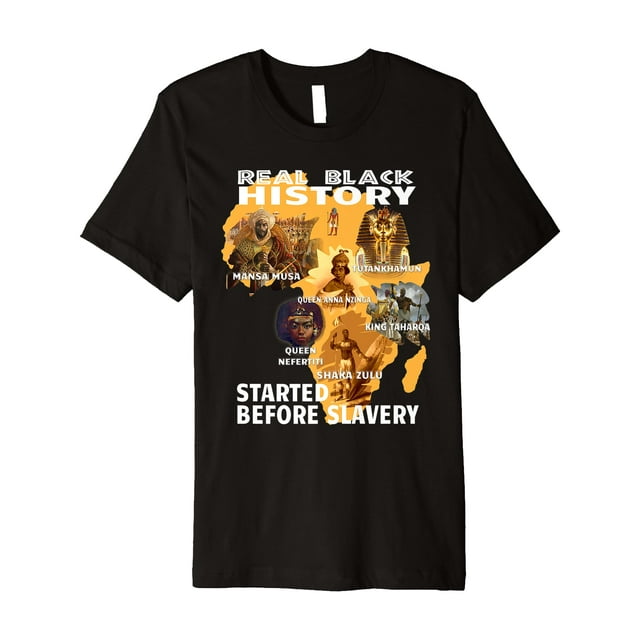 T-Shirt Histoire Noire N'A Pas Commence avec L'Esclavage - comme sur l'Image - L