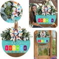 thumbnail image 2 of Summer Door Hanger Welcome Door Sign Summer Door Hanger Round Front Door Wreath Front Door Farmhouse With Wreath Bow Spring Wreaths For Front Door Outside Hanger Decor, 2 of 9
