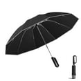 thumbnail image 1 of Inverted Umbrella with Carabiner Handle, Wind Proof Umbrellas For Rain, 46 Inch Portable Reverse Folding Umbrella, Car Umbrella for Women Men, 10 Ribs, 1 of 4