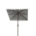thumbnail image 4 of Safavieh  Outdoor Living Venice 7.5 Ft Square Crank Umbrella, Base Not Included White/Black, 4 of 6