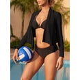 thumbnail image 5 of Charmo Open Swim Cover Up Long Sleeve Beachwear UPF 50+ Removable Rash Guard, 5 of 8