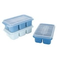 thumbnail image 2 of Versatile Silicone Freezer Molds, Easy Ice Release for Ice, Baby Food Storage, Cold Brew Cubes, and More, with Removable Lids and Portion Control, Dishwasher Safe (3Pcs), 2 of 8