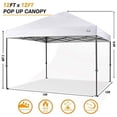 thumbnail image 4 of COOSHADE Heavy Duty Pop Up Canopy Tent 12x12Ft(White), 4 of 5