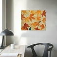 thumbnail image 4 of Autua Orange Leaves Wall Art Canvas for Living Room Bedroom Home Office Wall Decor 20x16in, 4 of 6