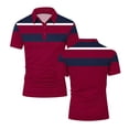 thumbnail image 3 of Tbopshirt Short Sleeved Shirts for Men Plus Size with Collar Business Collar Casual Sports Printed Button Top Shirt,S-5XL, 3 of 3